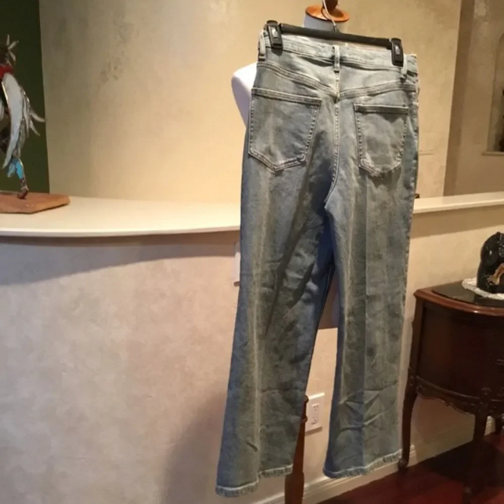 Free People Wales Wide Leg SZ 27 Button Fly - Picture 2 of 9